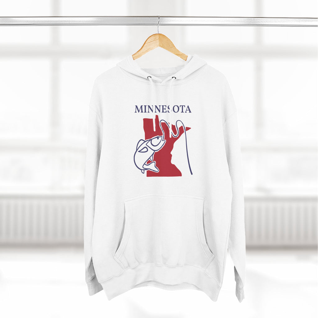Minnesota Pride Unisex White Hoodie for Winter Glamour