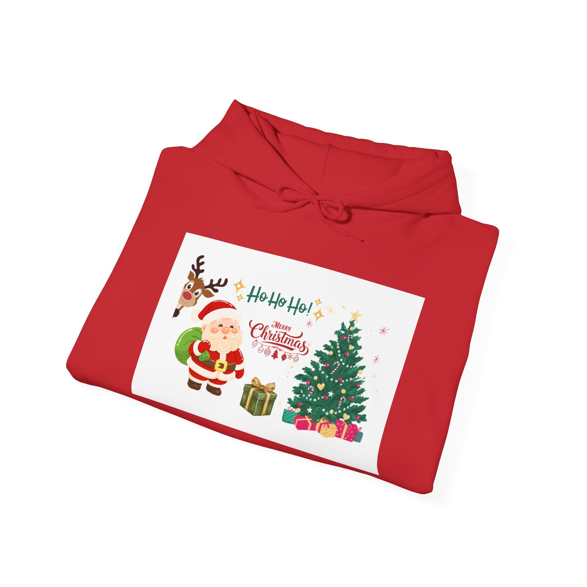 Festive Red Santa Hoodie for Christmas Celebrations