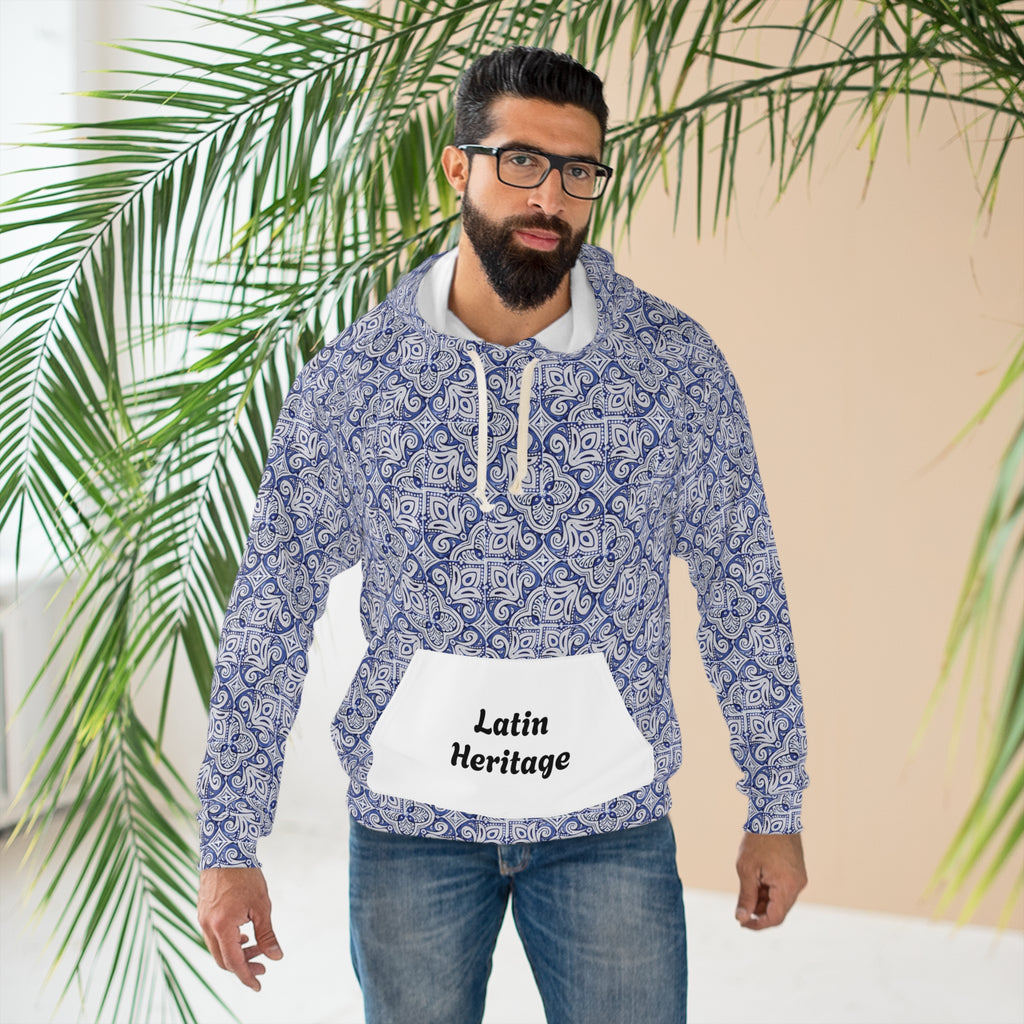 Latin Heritage – Talavera Tile Hoodie | Cultural Streetwear Inspired by Tradition