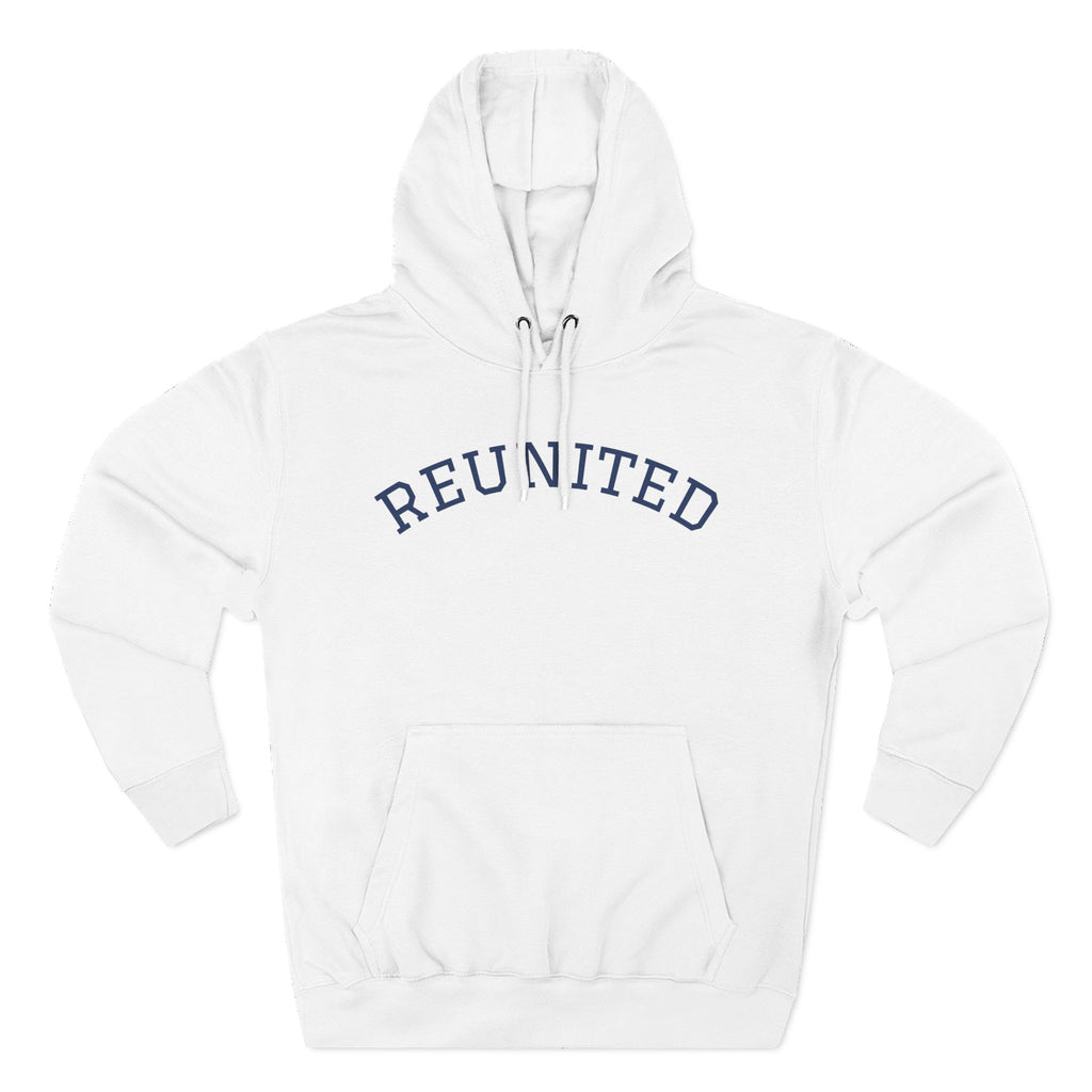 Unisex white "Reunited" Hoodie