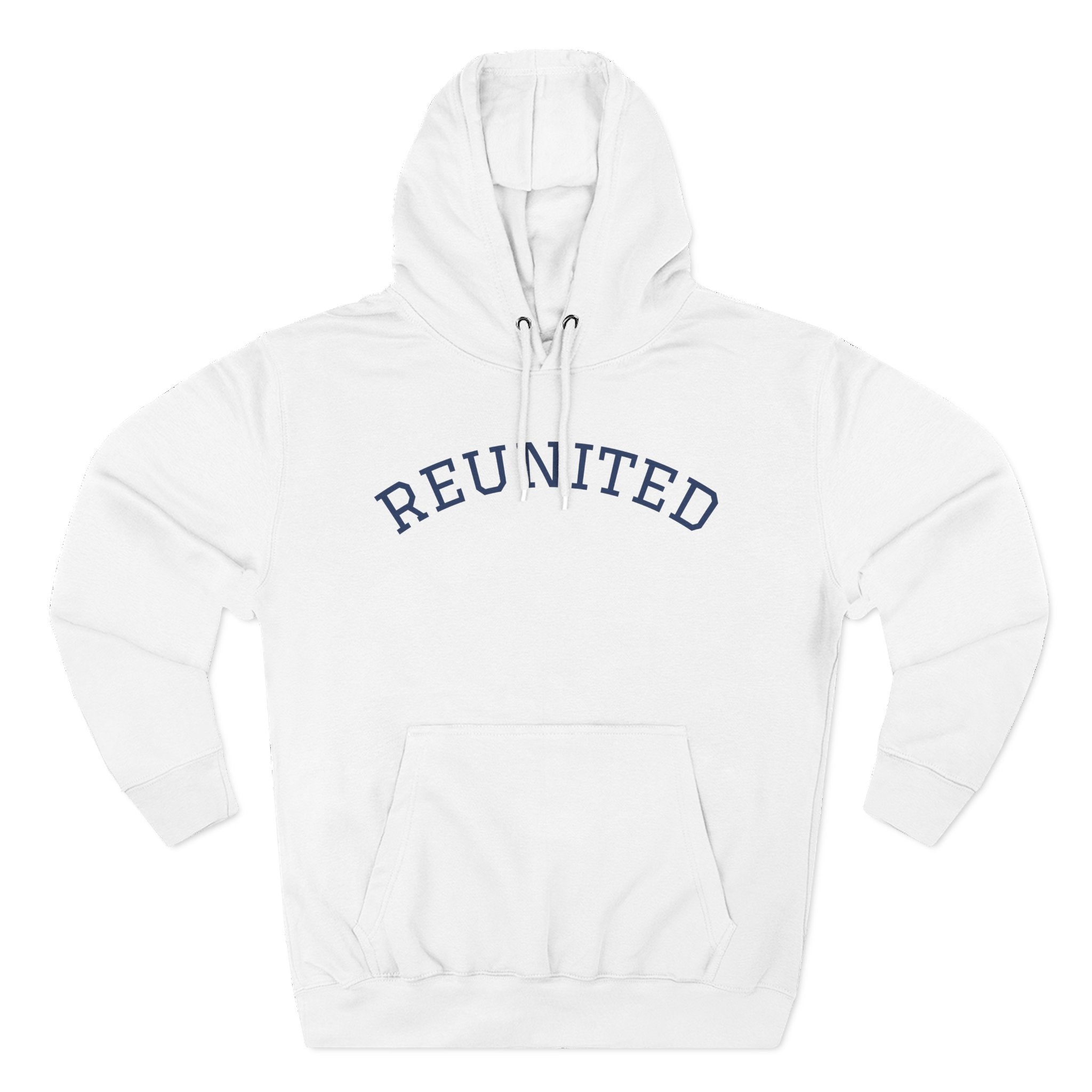 Unisex white "Reunited" Hoodie