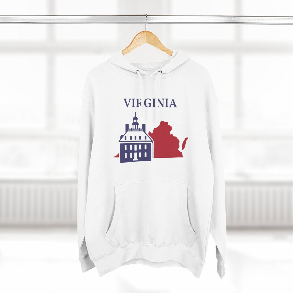 Virginia Pride Unisex White Hoodie for Winter Glamour