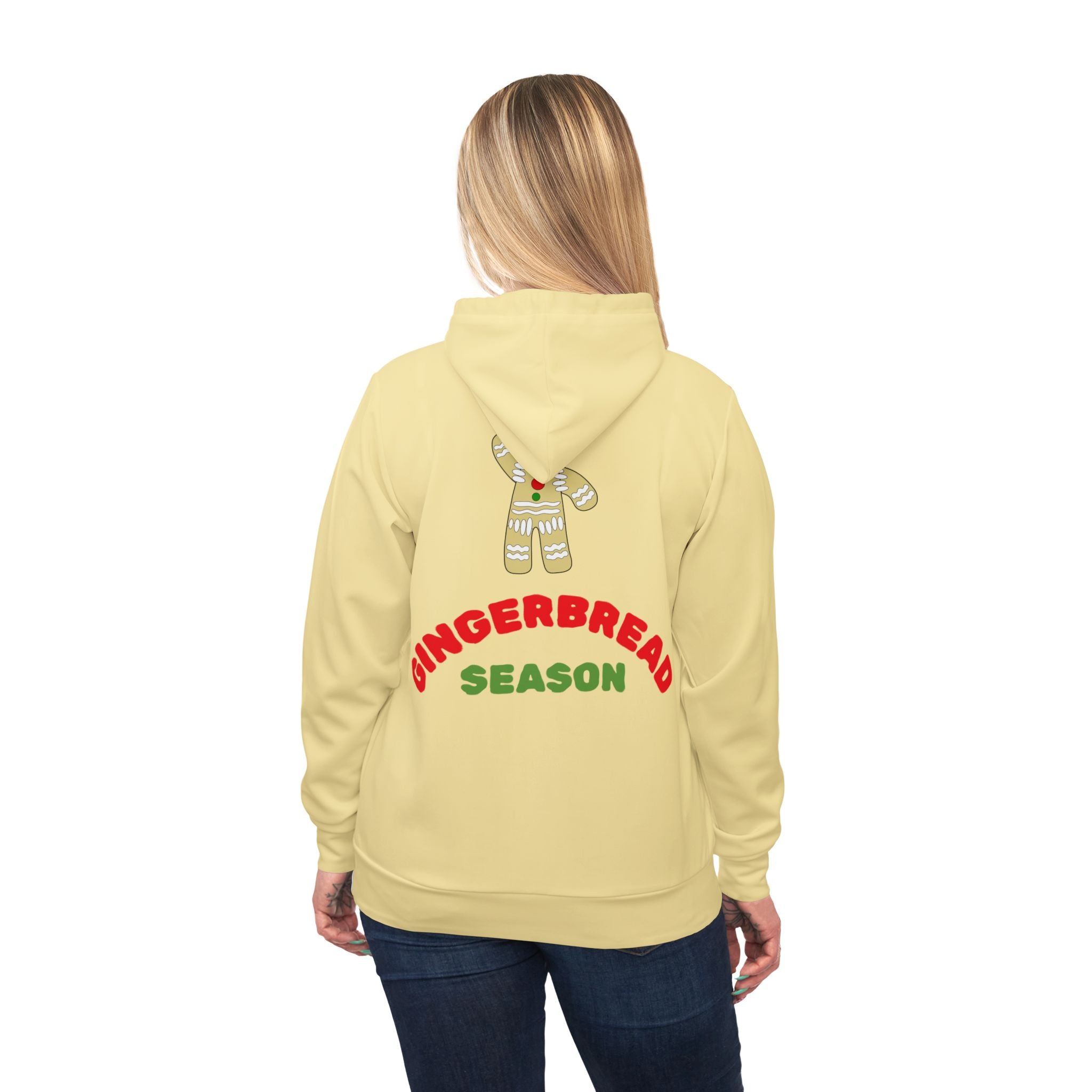 Gingerbread Season Hoodie — Festive Holiday Gingerbread Man Sweatshirt