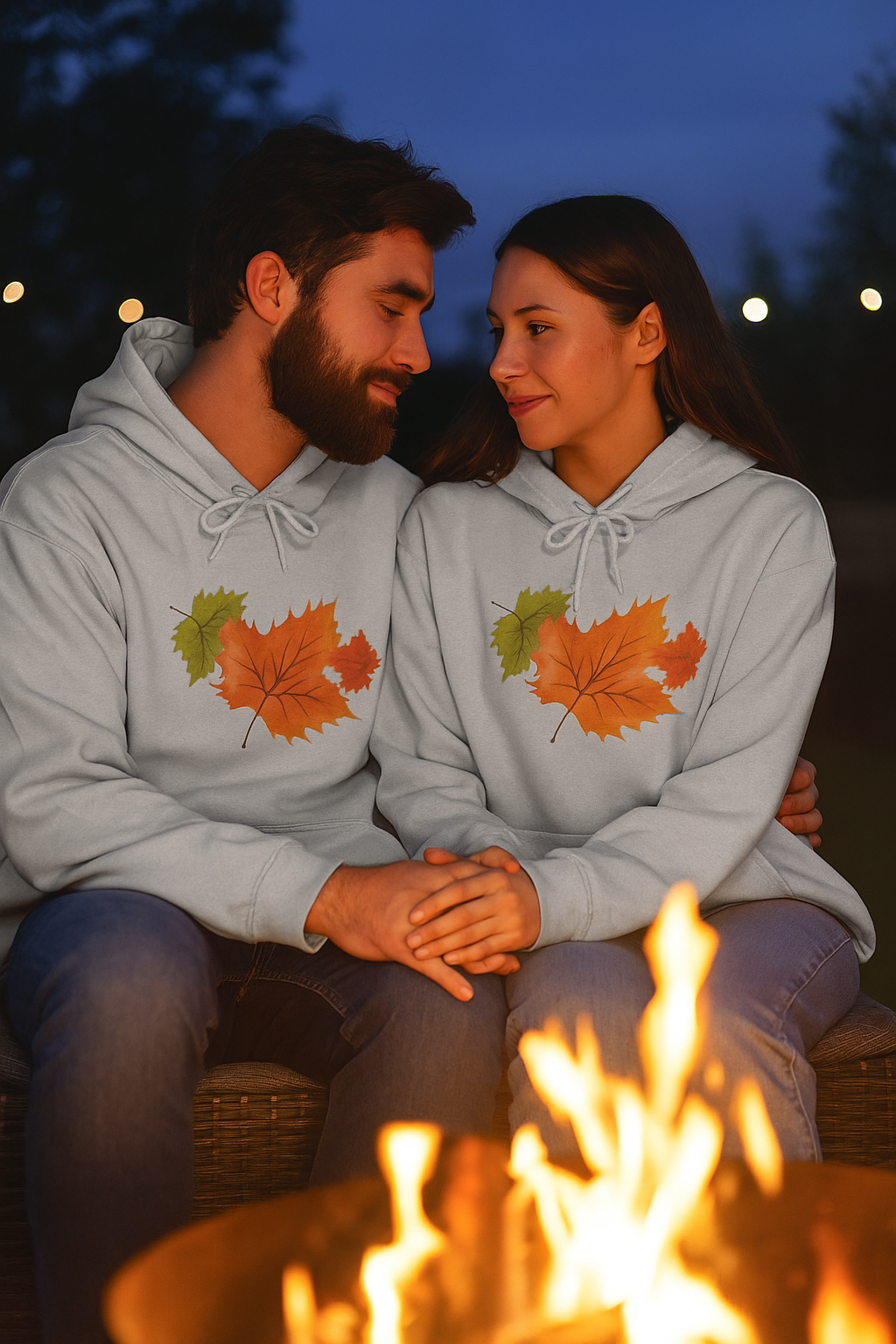 Fall Cozy Hoodie for Bonfires - Unisex Hooded Sweatshirt