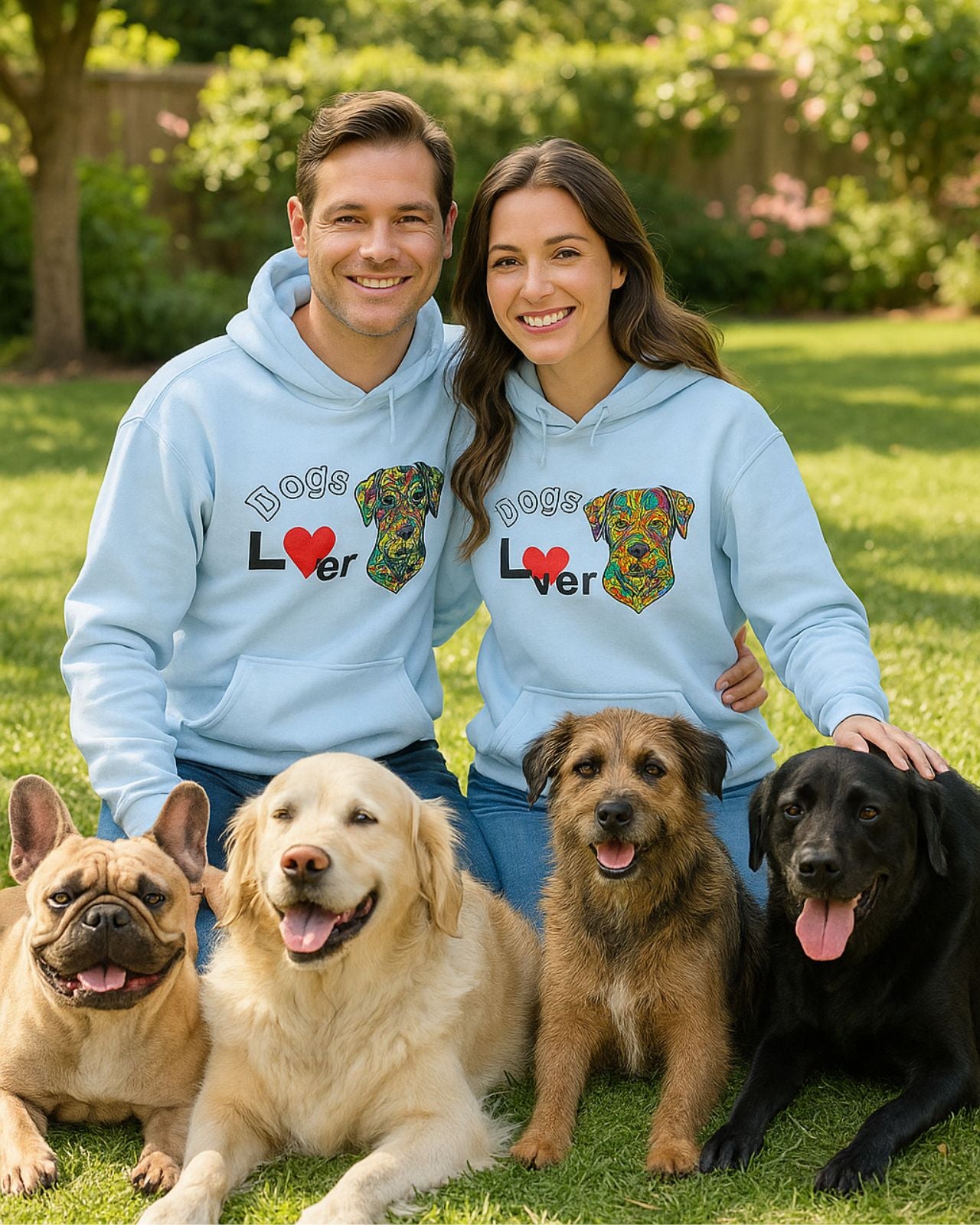 Hoodie for Dogs Lovers, Nature Lover Gift, Fall Apparel, Eco-Friendly Clothing, Dogs lover