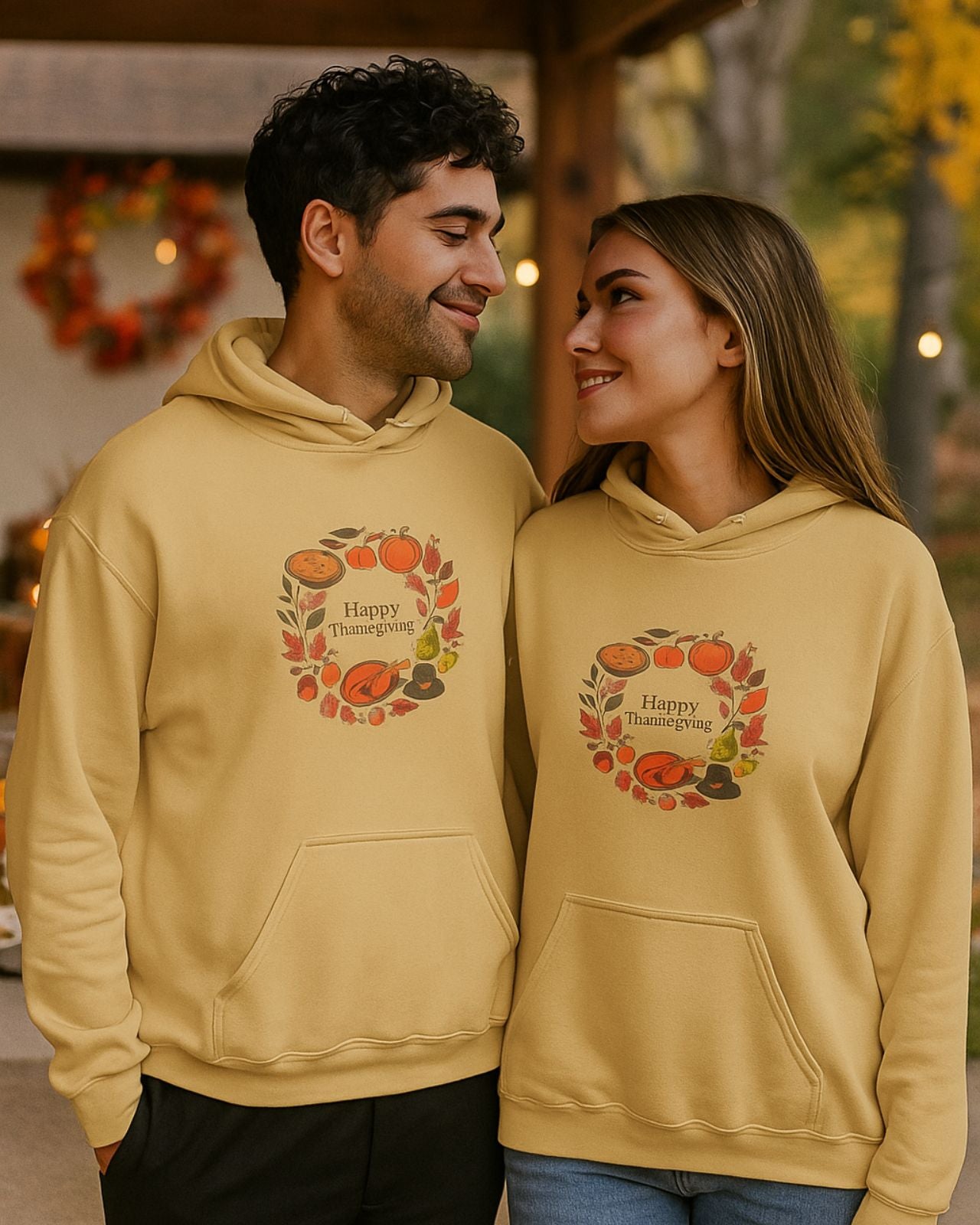 Thanksgiving Day Autumn Harvest Hoodie Sweatshirt, Cozy Fall Pullover, Eco-Friendly Fashion, Thanksgiving Gift, Seasonal Apparel, Unisex Comfort