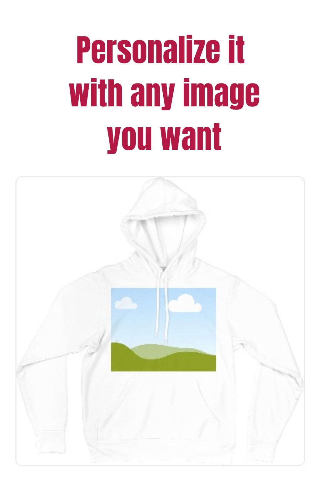 Couple hoodies that can be personalized with any image you want