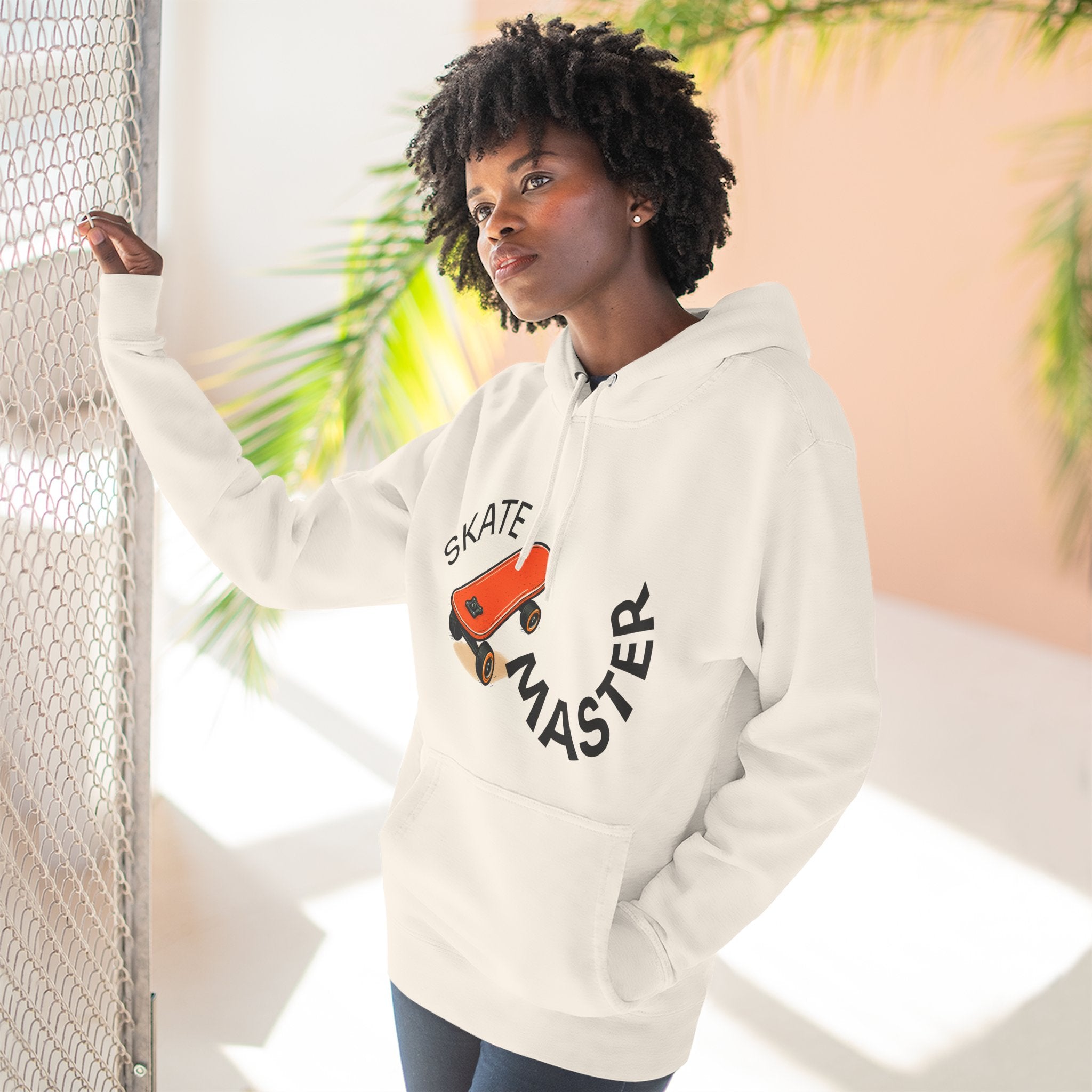 Skateboarder Fleece Hoodie - Cozy and Stylish Sweatshirt for Skating Enthusiasts, Perfect Gift for Birthdays, Casual Outings, and Holidays.