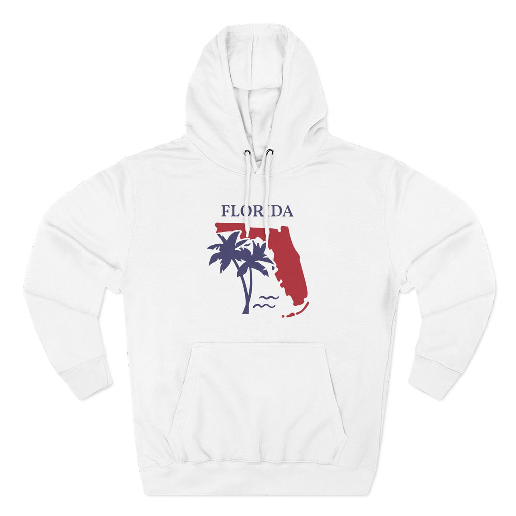 Florida Pride Unisex White Hoodie for Winter Glamour
