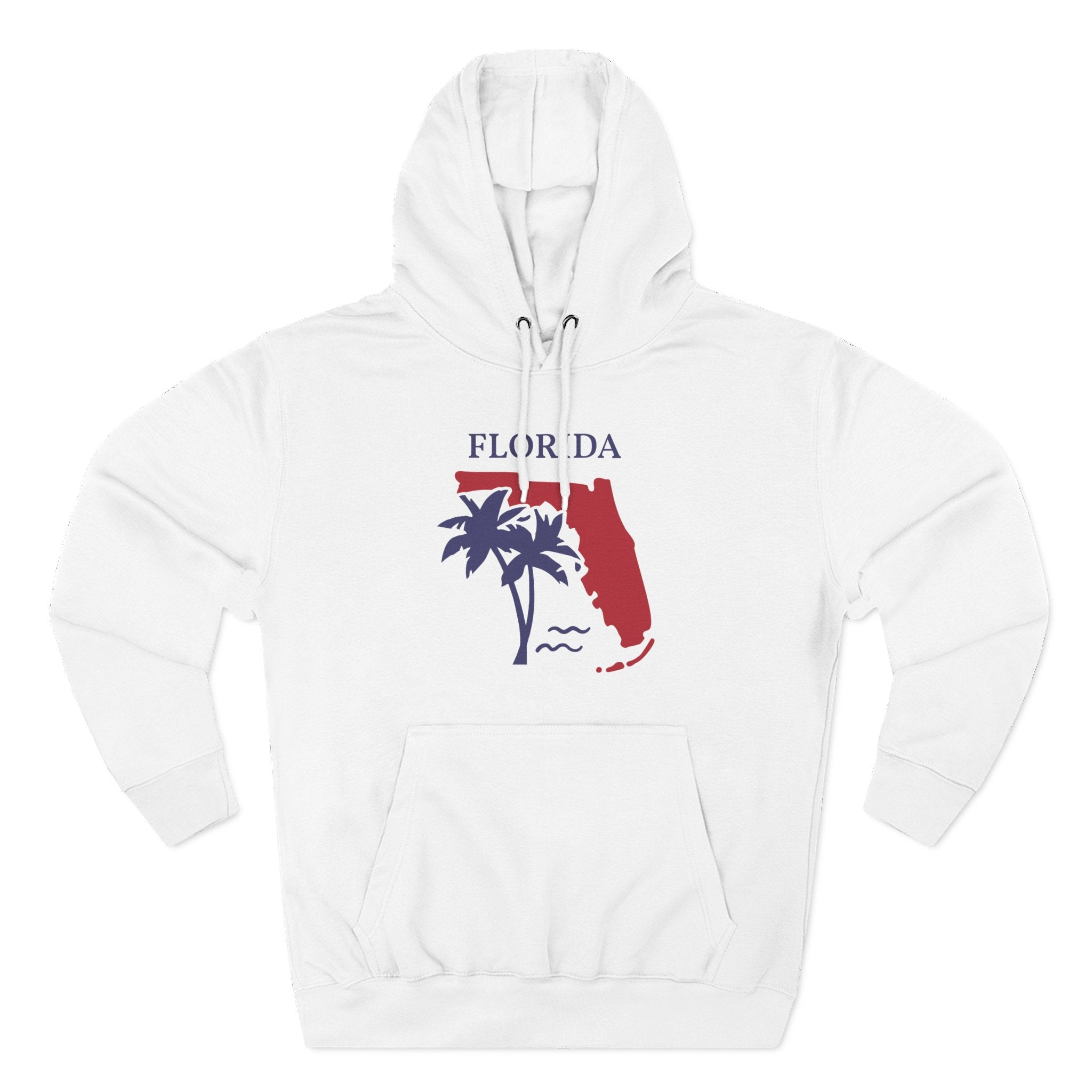 Florida Pride Unisex White Hoodie for Winter Glamour