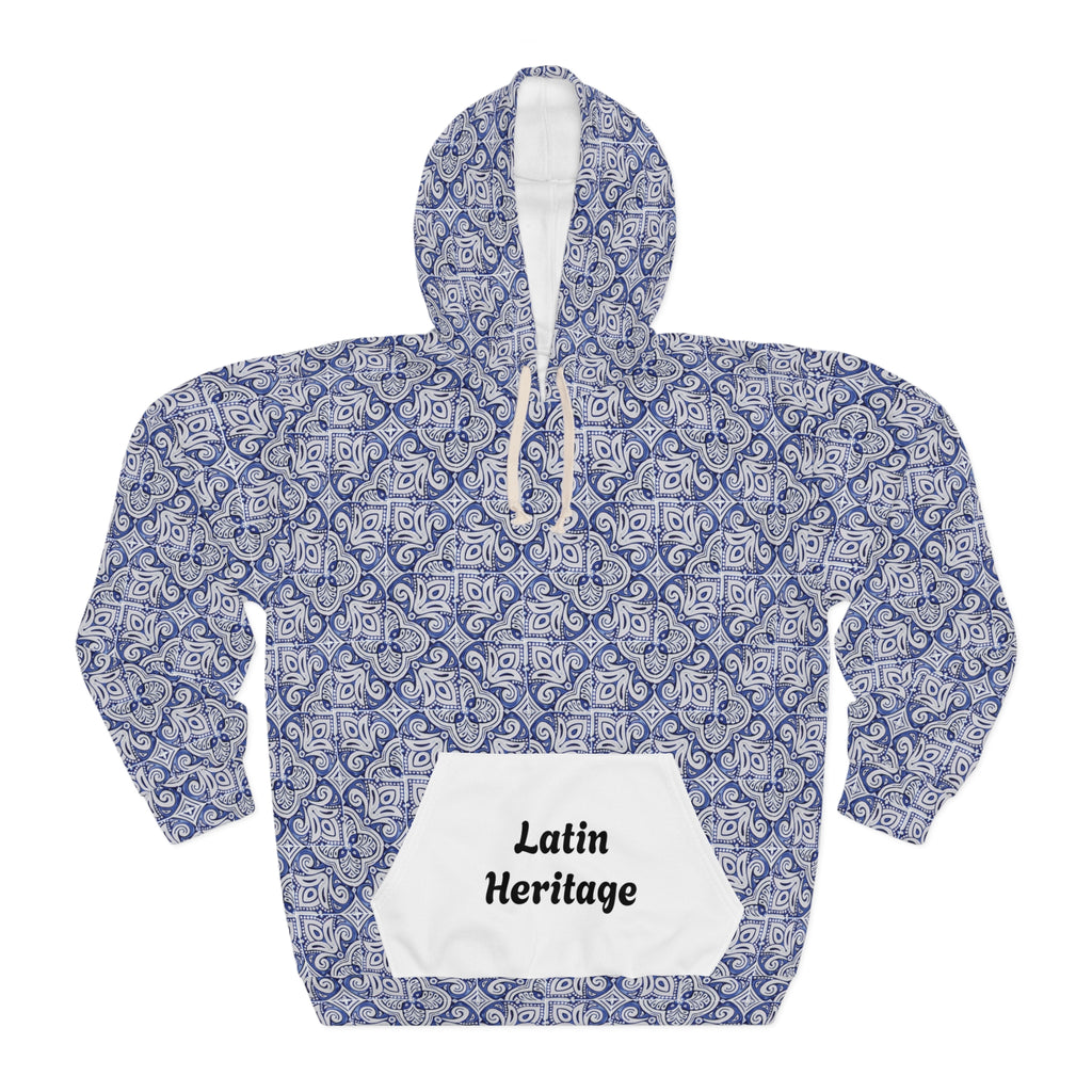 Latin Heritage – Talavera Tile Hoodie | Cultural Streetwear Inspired by Tradition