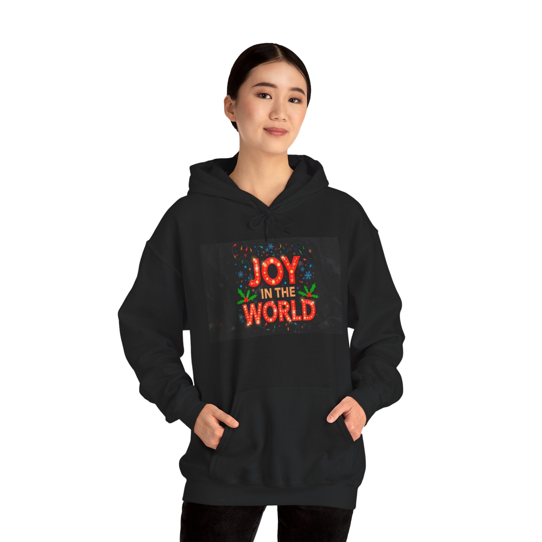 “JOY IN THE WORLD” Christmas Hoodie – Special Couples Edition Version A