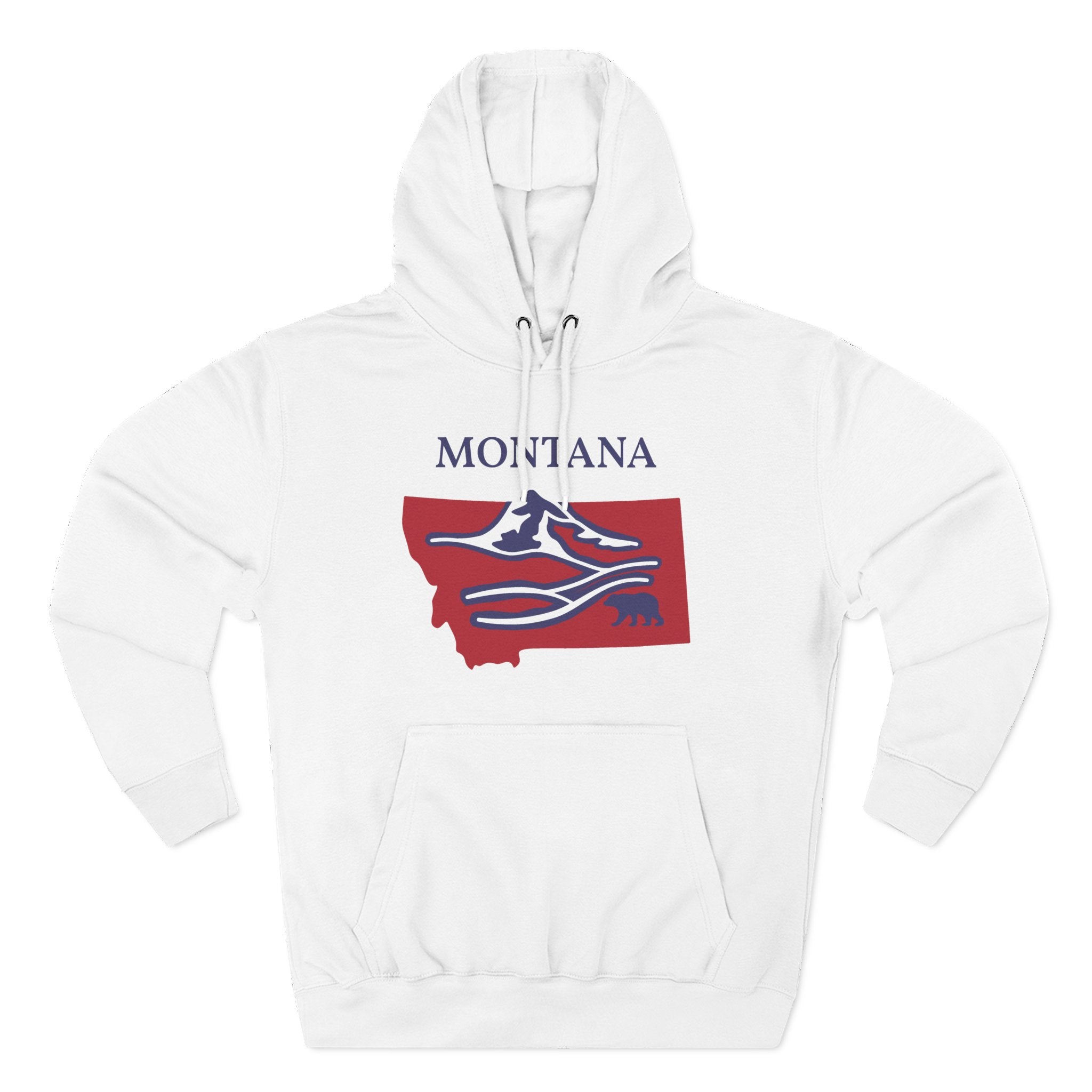 Montana Pride Unisex White Hoodie for Winter Glamour