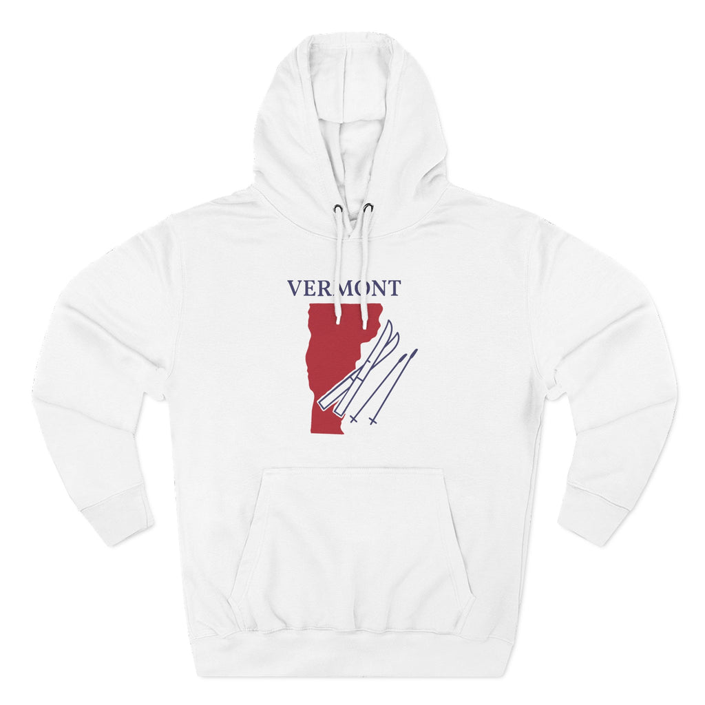 Vermont Pride Unisex White Hoodie for Winter Glamour