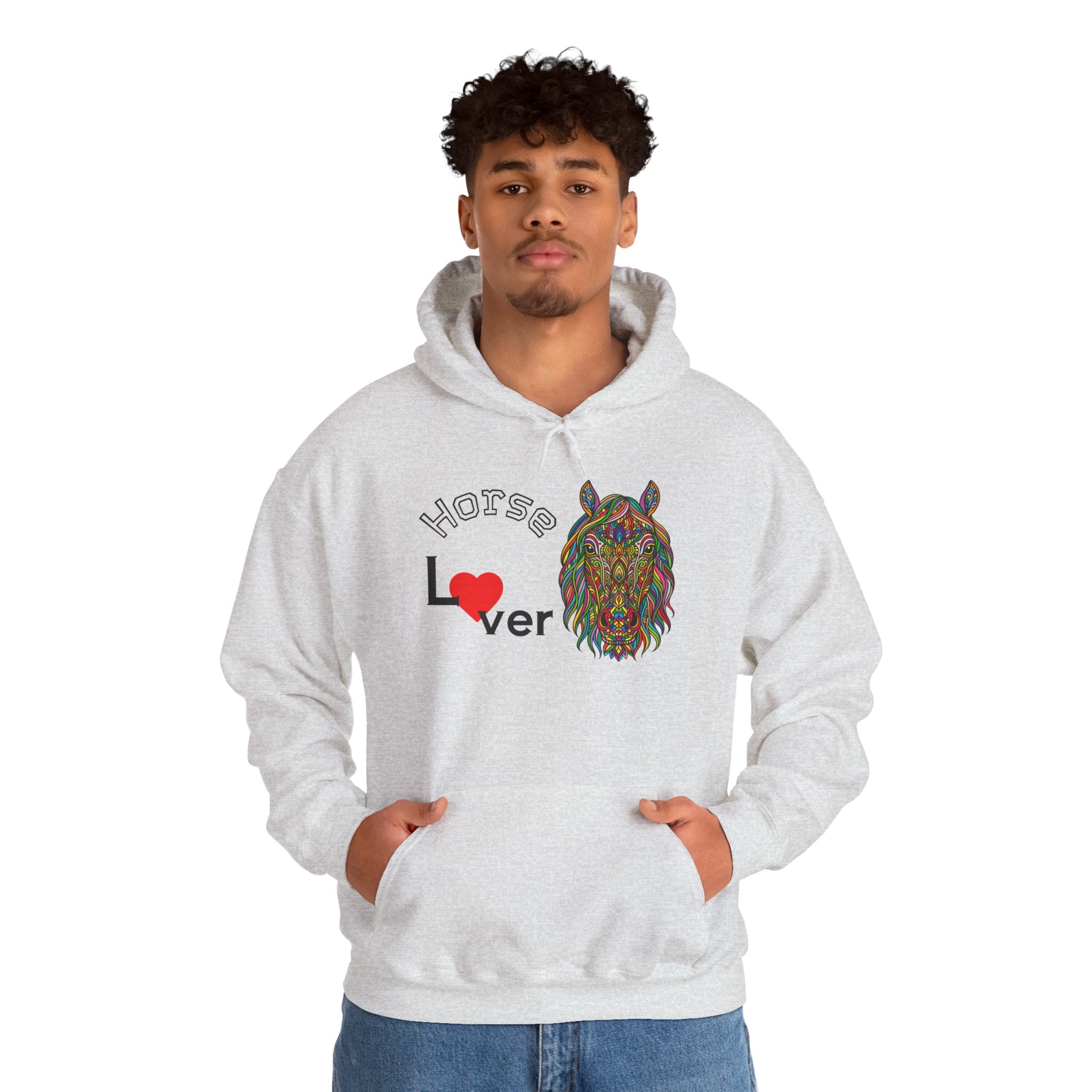 Colorful Horse Lover Hoodie, Unisex Sweatshirt, Cozy Fashion, Nature Lover Gift, Fall Apparel, Eco-Friendly Clothing, Horse lover