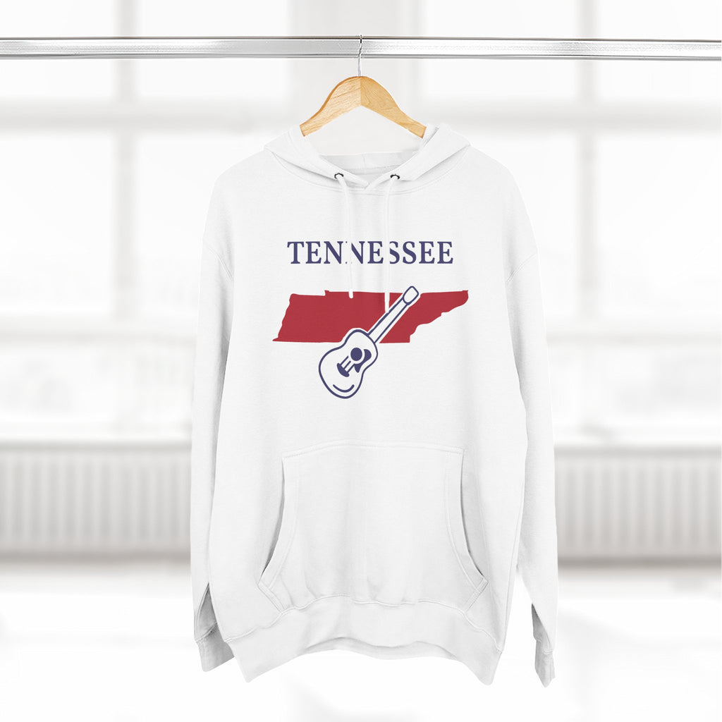 Tennessee Pride Unisex White Hoodie for Winter Glamour
