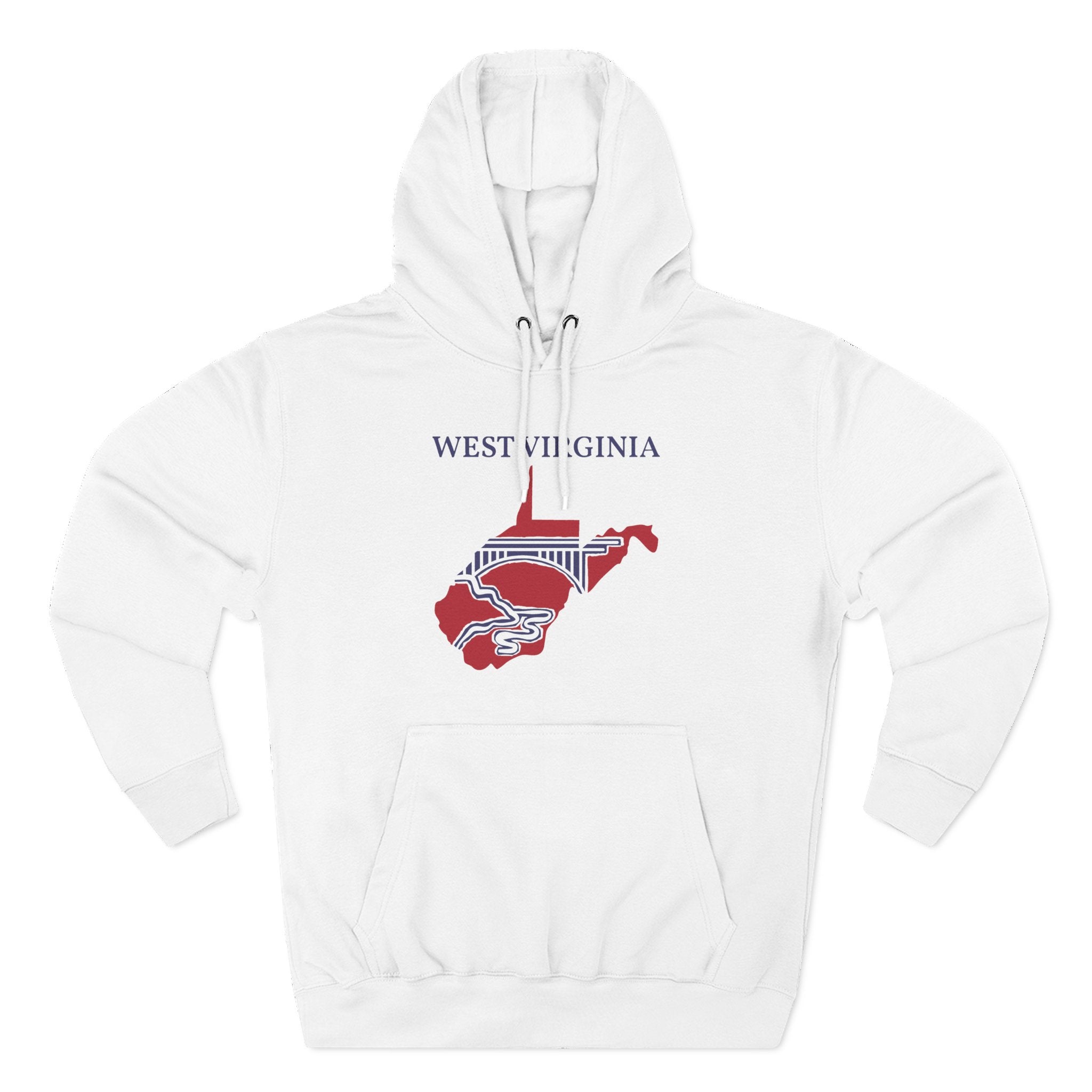West Virginia Pride Unisex White Hoodie for Winter Glamour