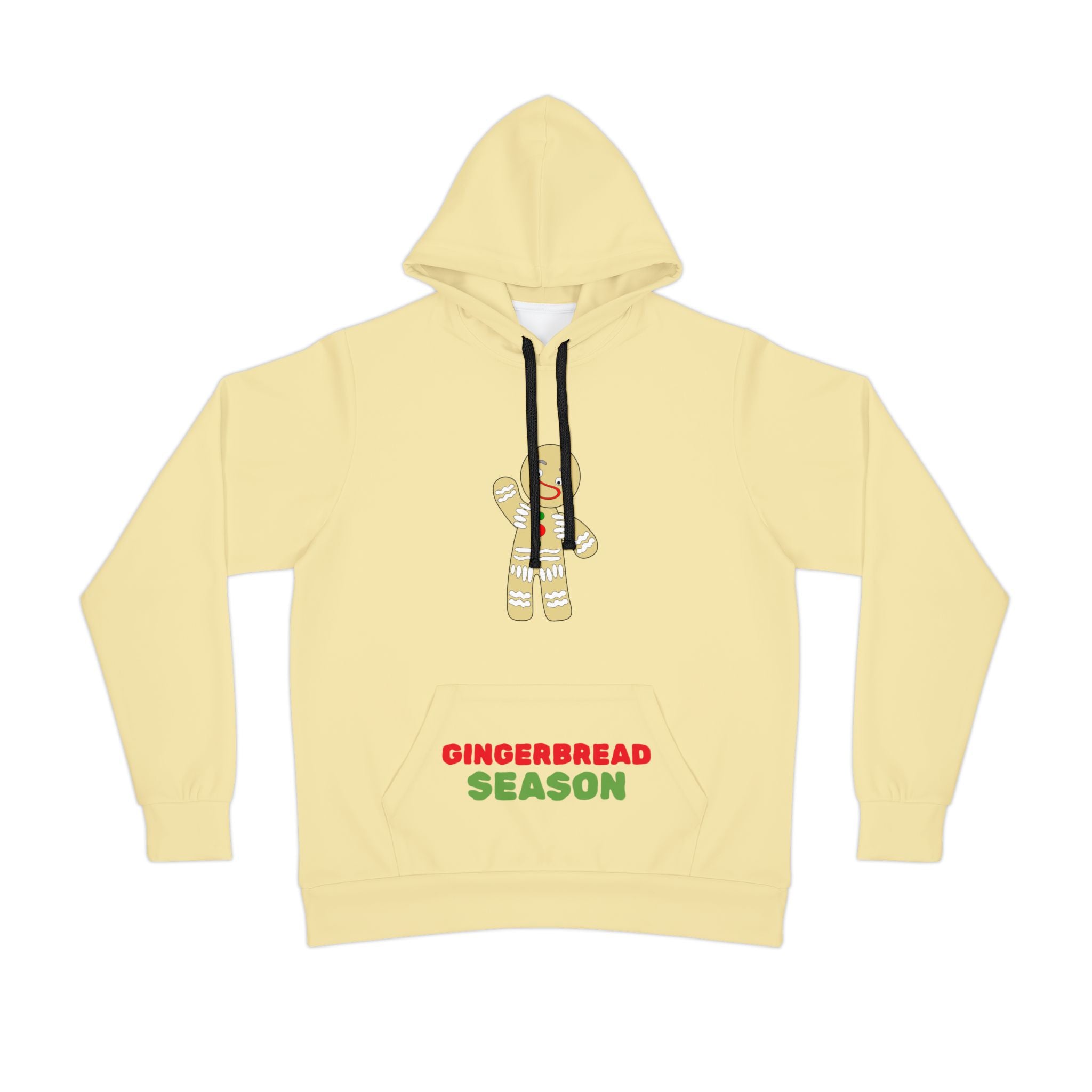 Gingerbread Season Hoodie — Festive Holiday Gingerbread Man Sweatshirt