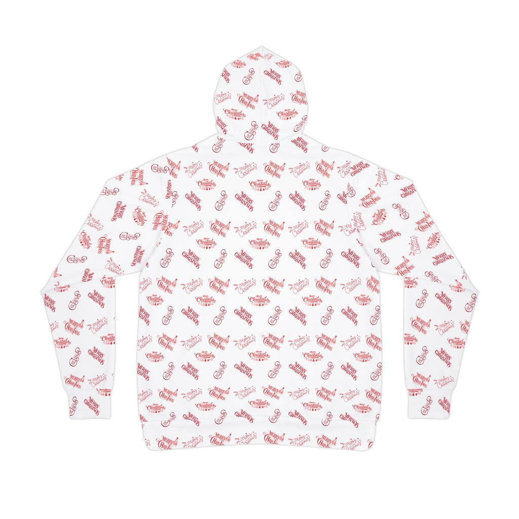 Merry Christmas Couples Hoodie - All-Over Print Cozy Pullover
