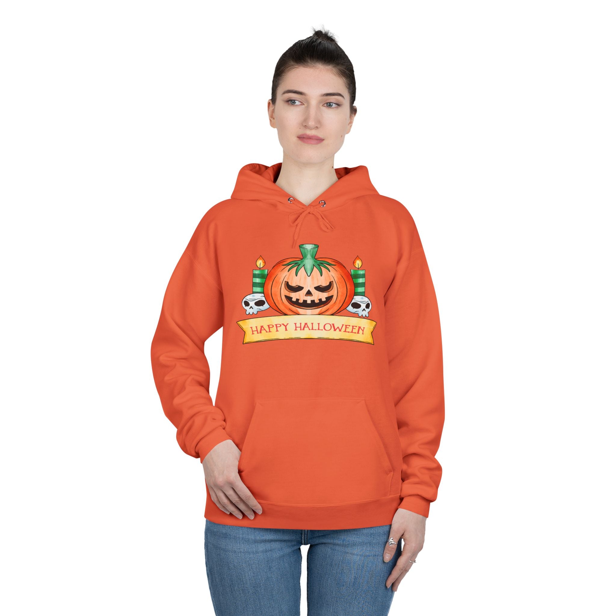 Halloween Pumpkin Hoodie, Cozy Eco-Friendly Sweater, Halloween Costume Sweatshirt, Fall Wardrobe Essential, Spooky Season Apparel, [...]