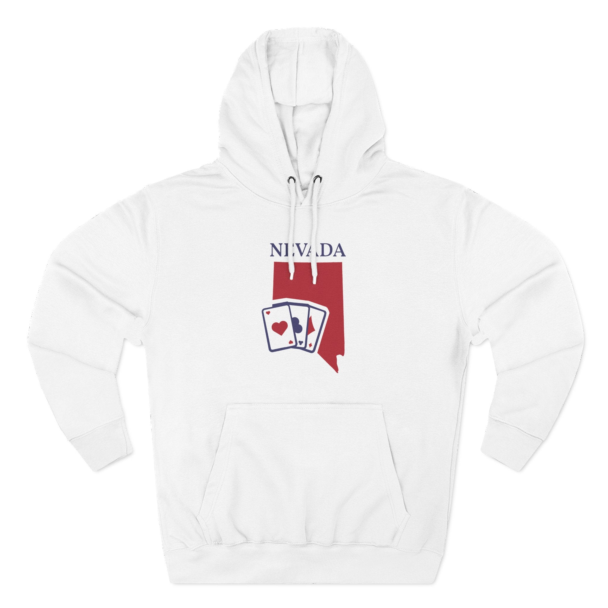 Nevada Pride Unisex White Hoodie for Winter Glamour