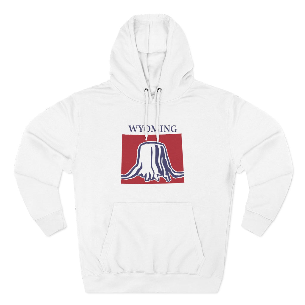 Wyoming Pride Unisex White Hoodie for Winter Glamour