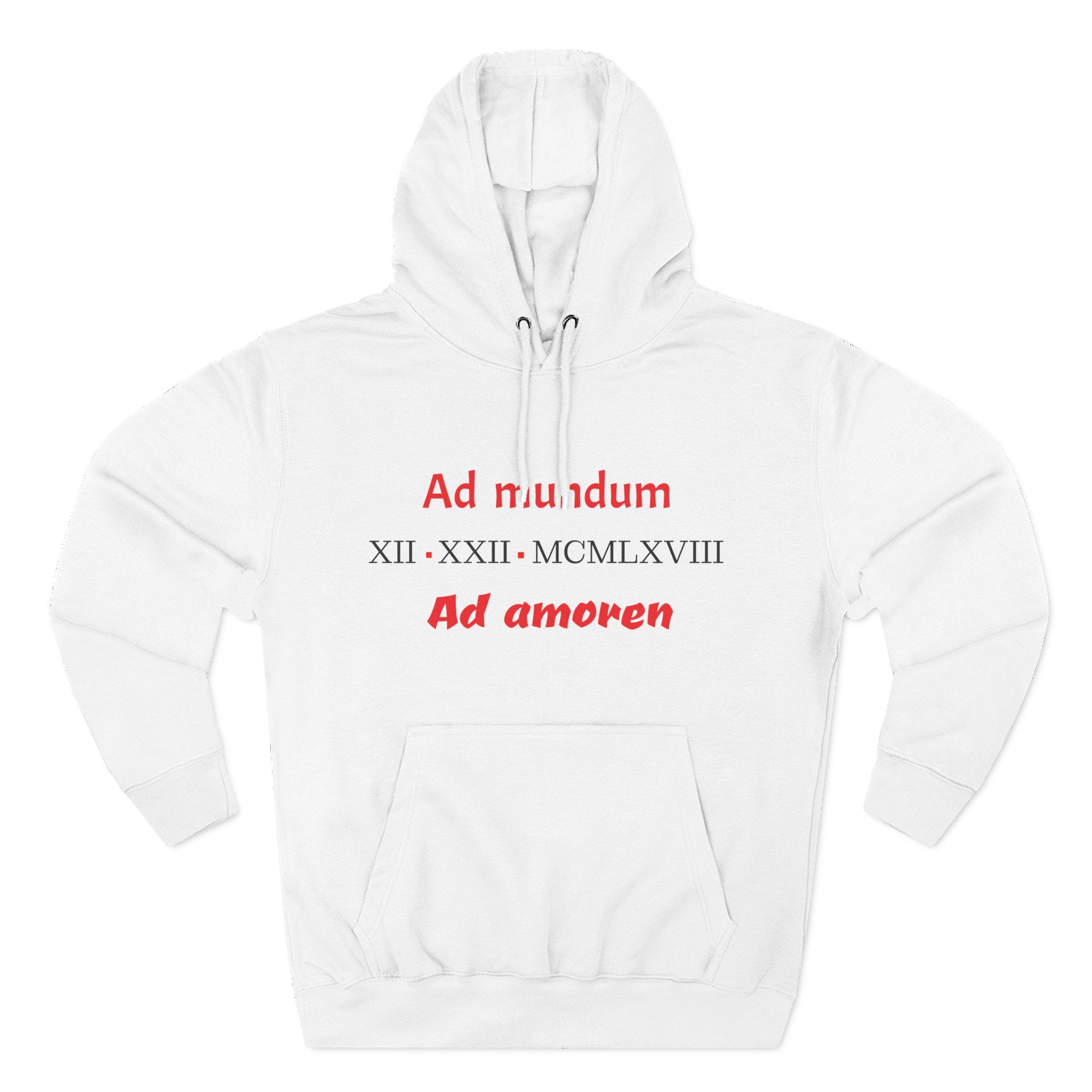 Couples Roman Numeral Hoodie