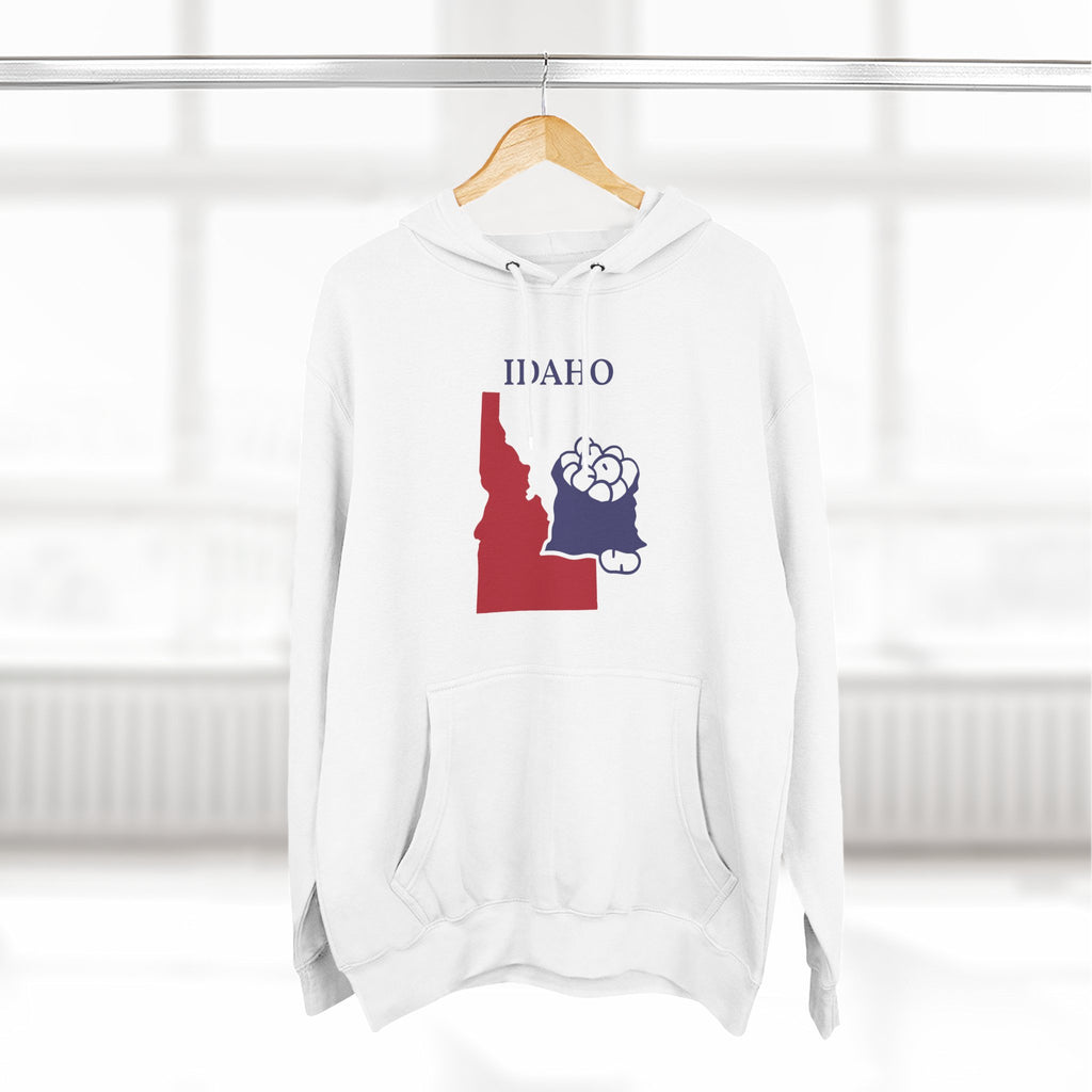 Idaho Pride Unisex White Hoodie for Winter Glamour