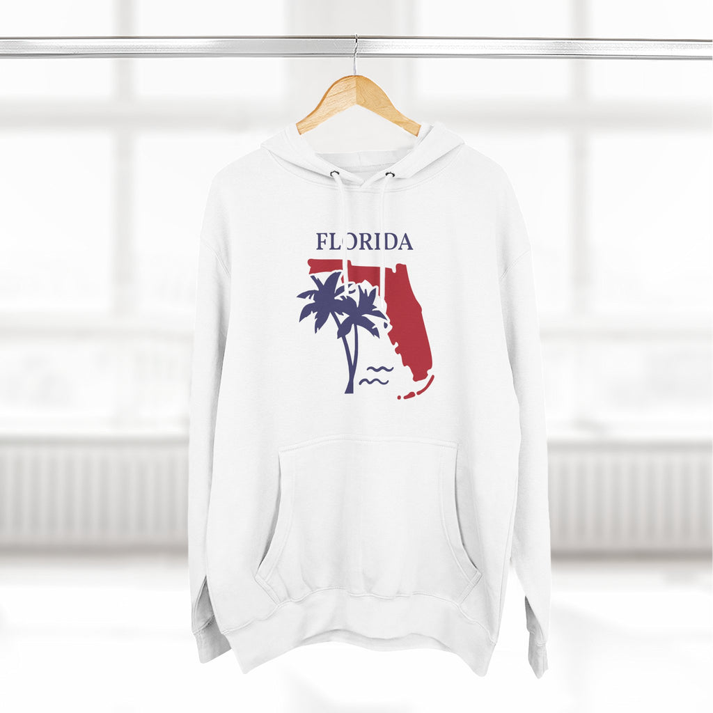 Florida Pride Unisex White Hoodie for Winter Glamour