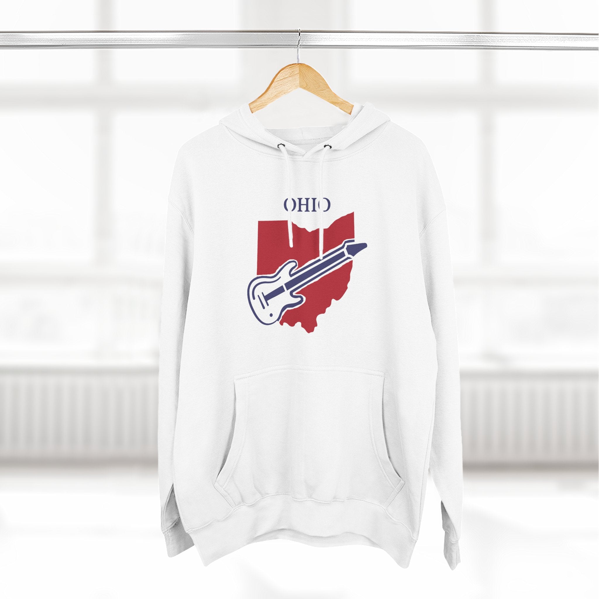 Ohio Pride Unisex White Hoodie for Winter Glamour