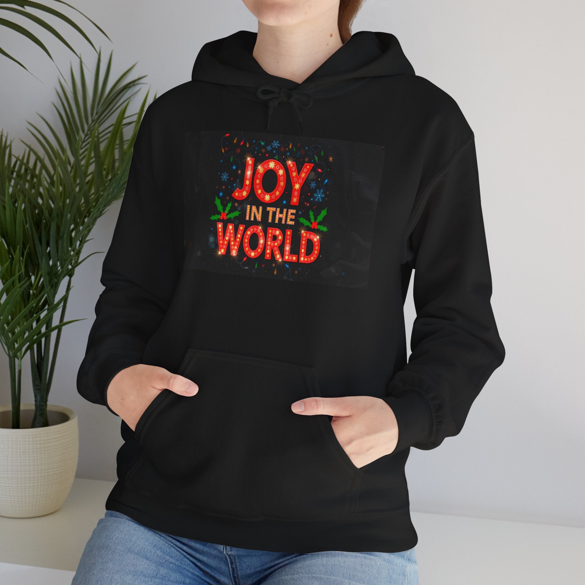 “JOY IN THE WORLD” Christmas Hoodie – Special Couples Edition Version A