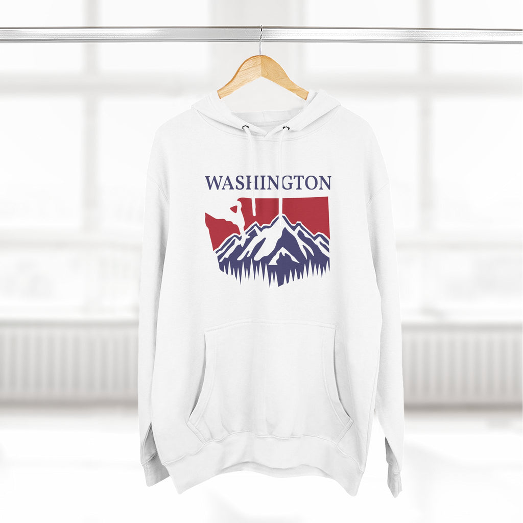 Washington Pride Unisex White Hoodie for Winter Glamour