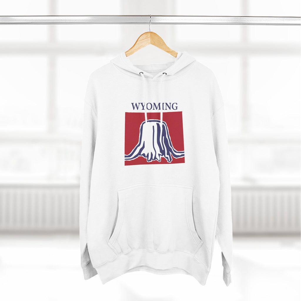 Wyoming Pride Unisex White Hoodie for Winter Glamour