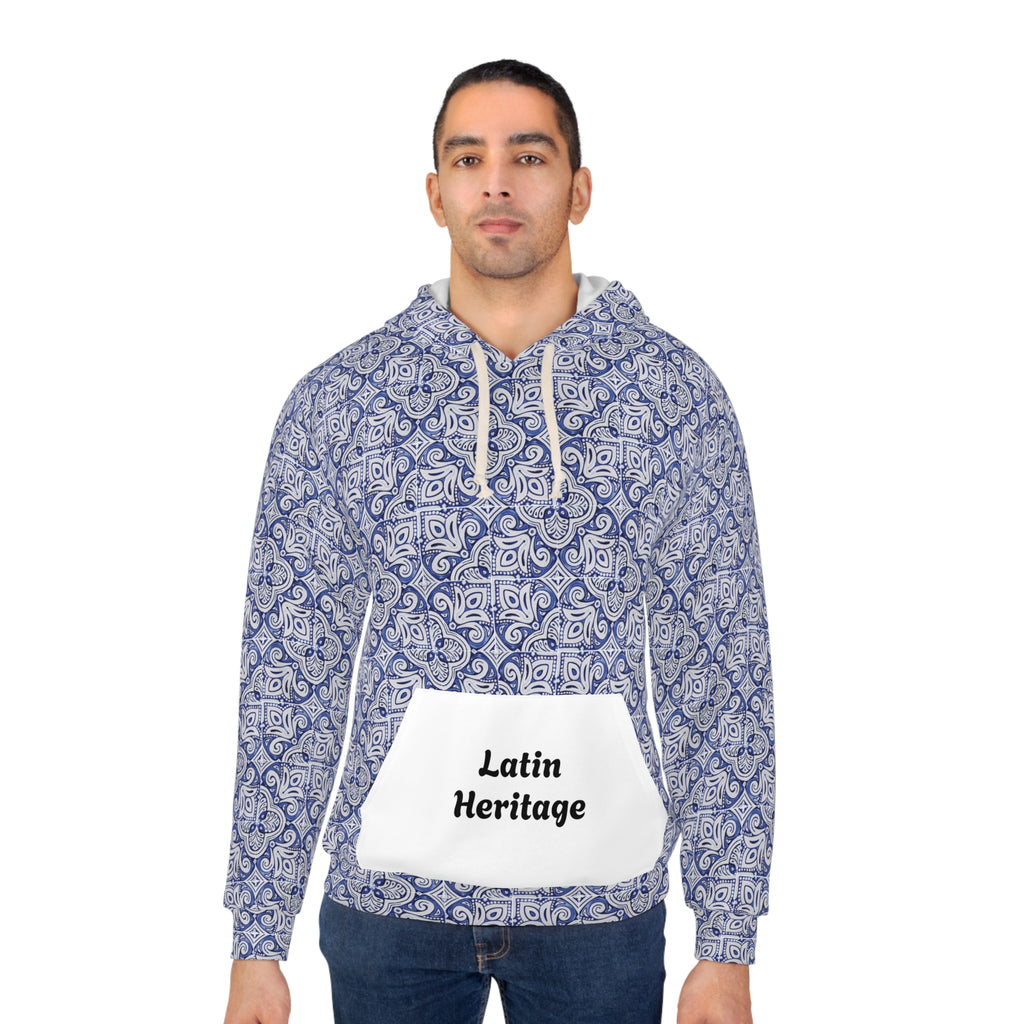 Latin Heritage – Talavera Tile Hoodie | Cultural Streetwear Inspired by Tradition