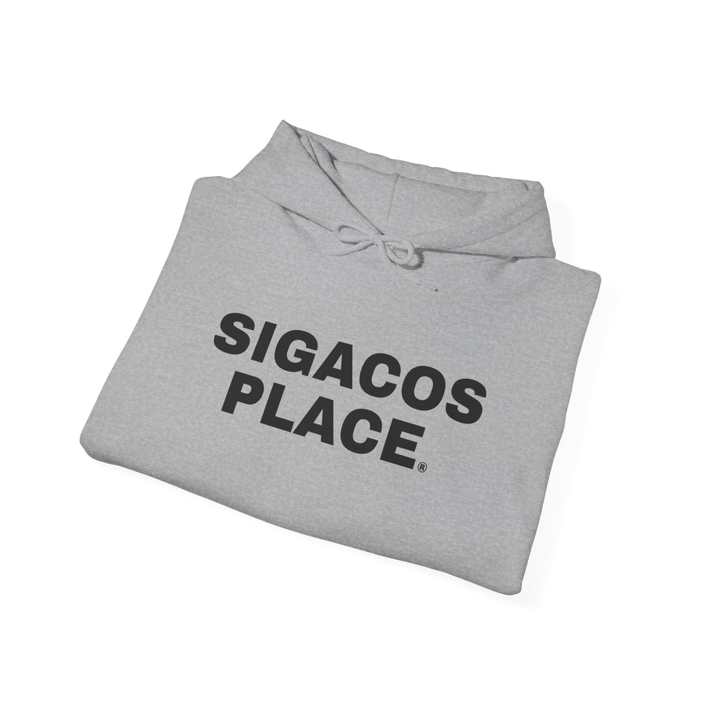Unisex "SIGACOS PLACE" Gray Heavy Blend™ Hooded Sweatshirt