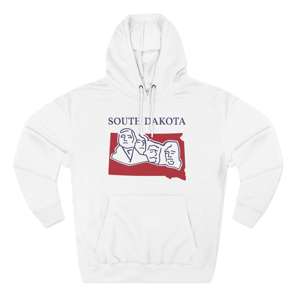 South Dakota Pride Unisex White Hoodie for Winter Glamour
