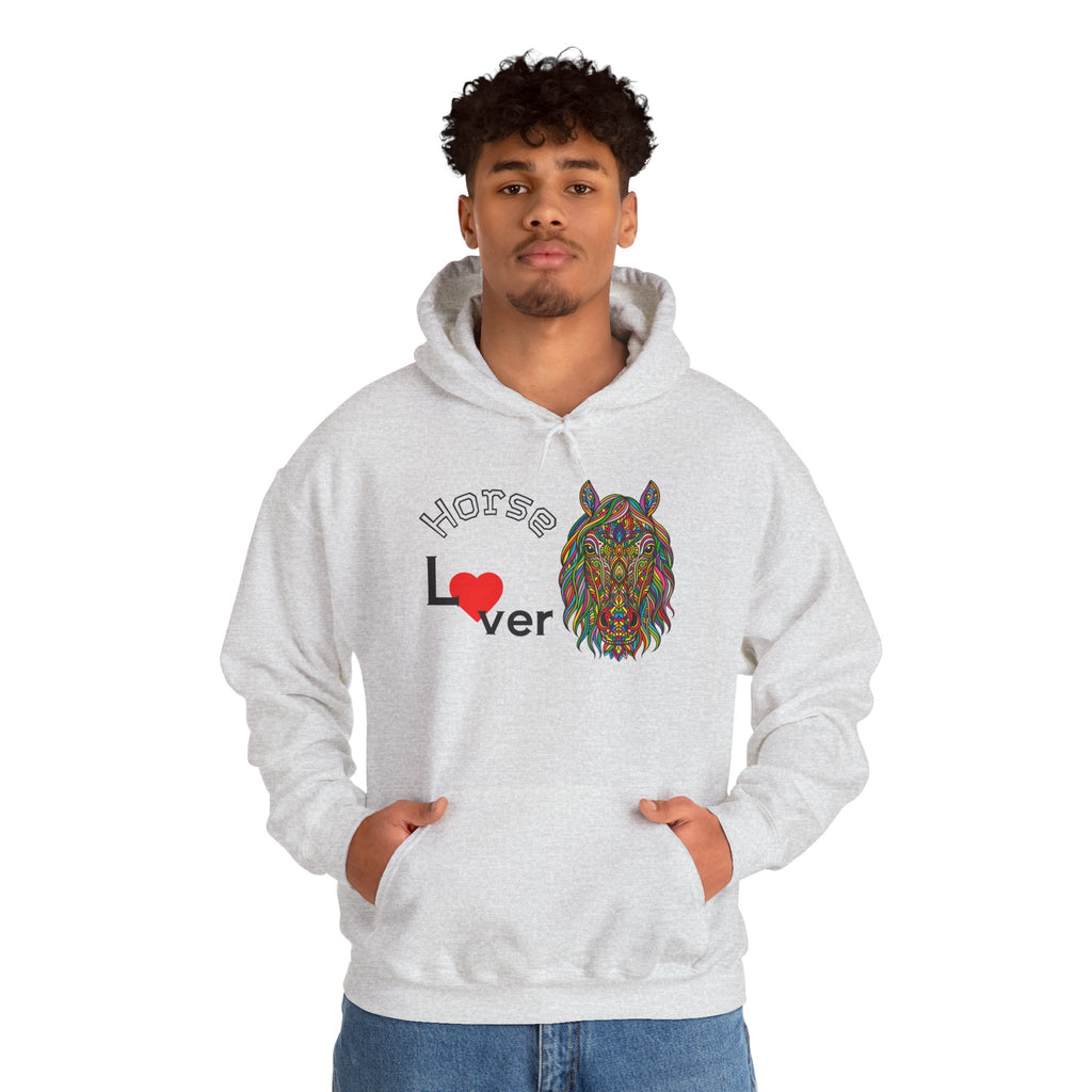 Colorful Horse Lover Hoodie, Unisex Sweatshirt, Cozy Fashion, Nature Lover Gift, Fall Apparel, Eco-Friendly Clothing, Horse lover