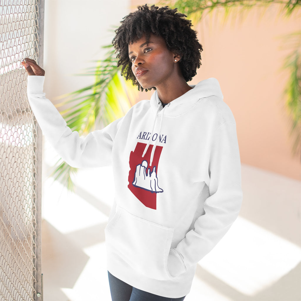 Arizona Pride Unisex White Hoodie for Winter Glamour