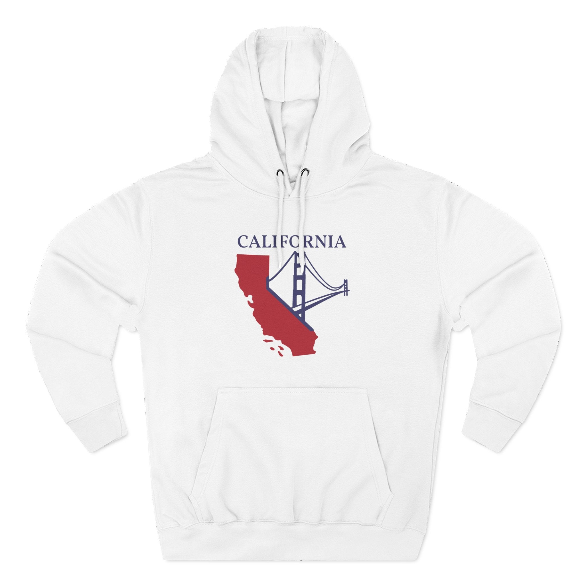 California Pride Unisex White Hoodie for Winter Glamour