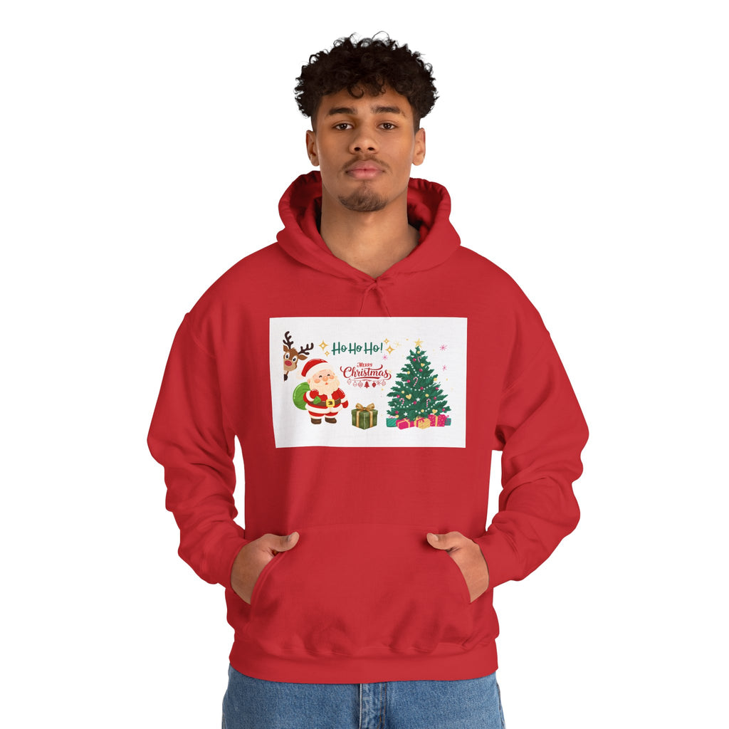 Festive Red Santa Hoodie for Christmas Celebrations