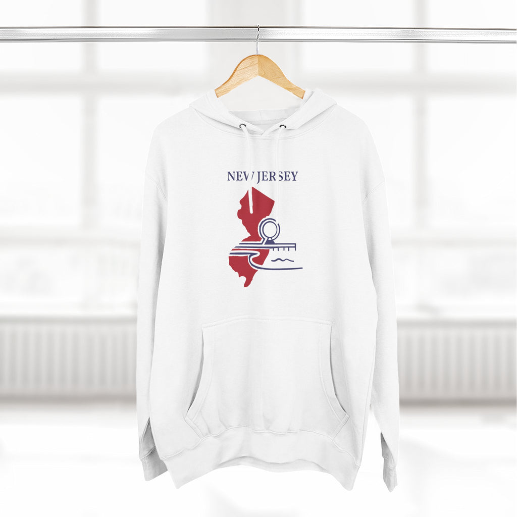 New Jersey Pride Unisex White Hoodie for Winter Glamour