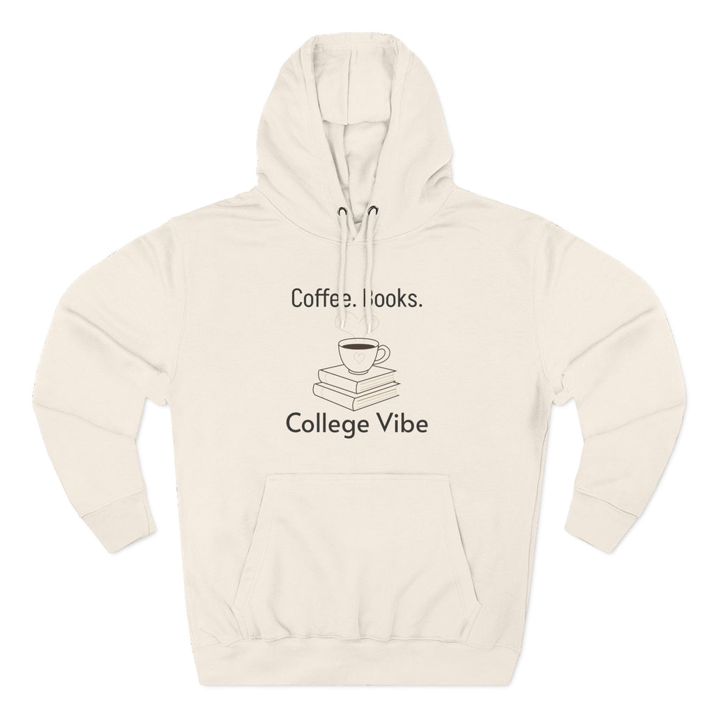 Coffee Vibe Fleece Hoodie - Cozy College Sweatshirt, Gift for Students, Perfect for Fall, Casual Wear, Chill Days